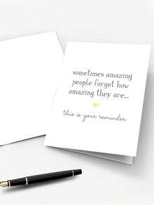 Humorous Encourasynthetic Gemstoneent Card With Envelope, Encouraging Words, Suitable For Him Or Her, Friends, Colleagues, Family, Suitable For Birthdays And Special Occasions, Funny And Inspirational Greeting Card - Đỏ - Xem 7