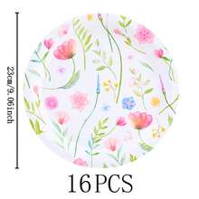 Wildflower Disposable Tableware Set, 7/9 Inch Party Plates, Disposable Paper Plates And Cups Suitable For Holidays, Weddings, Engagements, Weddings, Birthdays, Parties, Celebration Events - Multicolor - View 7