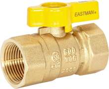 Eastman Straight Gas Brass Ball Valve, 3/4 In FIP X 3/4 In FIP, 1/4-Turn Handle, 60011 - ColorC - 查看 1