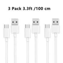 1/3/5条装快速充电线，USB转Type-C，3.3英尺/100厘米充电线，兼容 16/15 Pro Max Plus - 白色 - 查看 9