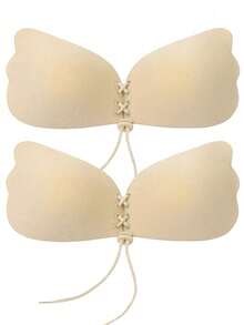 1pc/10pcs Invisible Lift Bra, Backless Strapless Invisible Bra, Reusable Skin-Friendly Waterproof Nipple Cover, Suitable For Women, Can Be Worn With Wedding/Party Dresses, Valentine's Day Gift - Multicolor - View 14