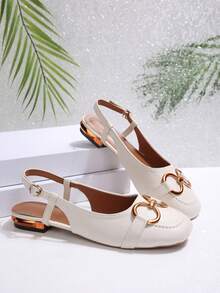 2025 New Classic Retro Roman Style Women's Hollow-Out Square Toe Soft Bottom Flat Sandals For Summer - Khaki - View 6