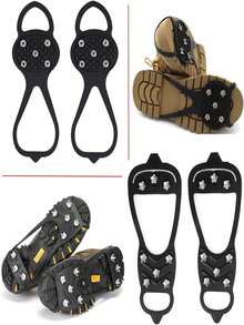 Universal 8-Peg/5-Peg Snow And Ice Climbing Traction Shoes With Anti-Slip Features, Suitable For Both Women And Men. Comfortable, These Shoes Are Perfect For Hiking, Skiing, Snowboarding, Snow Sports Equipment, Hiking Accessories. The Stable And Snug Design, High-Quality Construction, Include Shoe Ice Claws, Shoe Traction Nails, Hiking Accessories, Climbing Equipment, And Survival Supplies. - Multicolor - View 6