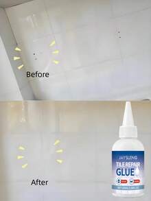 JAYSUING 1瓶/100毫升/瓷砖修补胶/适用于客厅、厨房和地板等场所的瓷砖防水、漏水修补、密封和裂缝修补。新旧型号随机发货。 - 彩色 - 查看 3