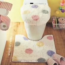 Bath Rug Set - Apfelförmiger Deckel + Bodenmatte (2-teiliges Set) - Übersicht 3