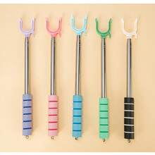 1pc Stainless Steel Retractable Clothes Hanger, Mini Collapsible Drying Rack With Expandable Design, Convenient For Hanging Clothes And Laundry Line