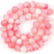 6/8/10/12mm Natural White Jade Round Spacer Beads, Suitable For Charm Jewelry Making, DIY Bracelets, Necklaces, Bracelets, Keychains, 15 Inches