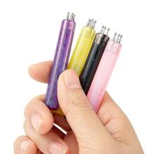 5-In-1 Nail Art Dotting Pen Tool, Nail Painting Brush, Multi-Head Dotting Pen, Nail Art Dotting Pen For Polka Dot, Petal Flower Pattern DIY Manicure Tools - Multicolor - View 7