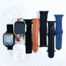 10-In-1 Smartwatch Bundle Gift Set – Includes 1 Smart Watch, Bluetooth Earbuds & 7 Band Options – Heart Rate, Sleep & Step Tracker, IP68 Waterproof Fitness Watch – Holiday Tech Gift - Multicolor - View 5