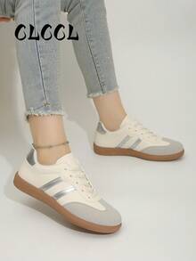 2026 New Women Flat Casual Sneakers - Beige - View 4