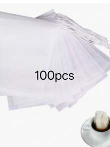 100pcs Reusable Non-Woven Fabric Tea Bags, Medicine Bags And Soup Bags, Suitable For Various Filtration Uses, With Drawstring Closure Design, Perfect For Loose Tea, Soup Ingredients, Chinese Herbal Medicine And Spices - Multicolor - View 14
