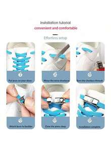 弹性免系鞋带，扁平鞋带，男女运动鞋适用。快速弹性鞋带，带金属扣，鞋绳。鞋子，春夏精选，伴娘礼物，房间，卧室装饰，海滩，旅行，男士，女士，度假，妇女节，旅行必备，婚礼回礼，Y2K，卧室，汽车配件，厨房装饰，海滩，夏季，度假，假日，旅行必备，外出上衣，家居用品，母亲节礼物，卧室装饰，花园，厨房装饰，夏季，海滩，旅行必备，房间装饰，软萌，毕业季 - 開關免繫鞋帶 - 查看 5