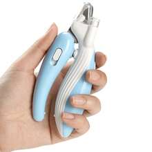 1个带LED灯的猫咪指甲钳，带安全防护罩的宠物指甲修剪器，带灯的猫狗指甲磨甲器 - 彩色 - 查看 3