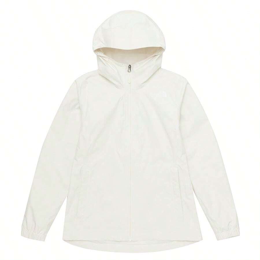 The North Face Women's Outdoor Softshell Jacket - W NEW PEAK PACKABLE JKT - AP, Comfortable, Warm, Soft, Hooded Jacket - White - View 1
