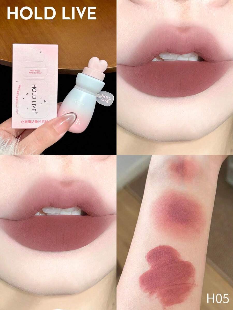 HOLD LIVE Wish Magic Matte Lip Gloss H05, Autumn/Winter Atmosphere Milk Coffee Color - H05 - View 1