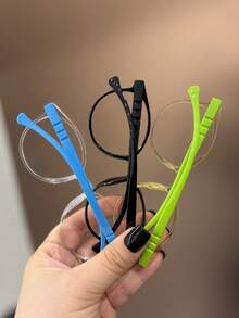 3副儿童防蓝光时尚平光几何框多功能近视眼镜，简约时尚防紫外线休闲眼镜，适合男孩女孩日常佩戴、返校季、假期、万圣节派对、摄影道具等场合。 - 無色 - 查看 10