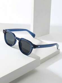 Blue Frame Black and Gray Film