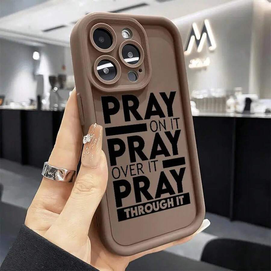 Creative English 7/8 Plus Anti-Drop Soft Case With Air Cushion, Simple And Premium Design For IPhone 17 Pro Max, Apple 13 Phone Case, Couple XS Max New Model 12 Pro Scratch-Resistant XR Matte Finish 11 Unisex Full Coverage 15 PRO Protective Cover - Bourgogne - Visa 1