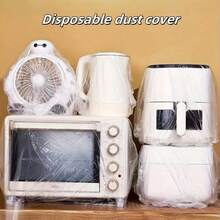 100 chiếc nắp đậy thực phẩm trong suốt cỡ lớn dùng một lần, nắp chống bụi thực phẩm, nắp đậy thực phẩm siêu co giãn - Nắp nhựa trong suốt giữ tươi, thích hợp cho khay nướng, tô trộn, ủ bột, các buổi họp mặt ngày lễ, bữa tối Giáng sinh, trưng bày tiệc tùng, đồ dùng làm bánh. - Nhiều màu - Xem 5