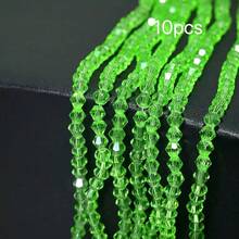 4mm Vibrant Faceted Glass Ball Beads | Sparkling Crystal Loose Beads | DIY Bracelet Necklace Phone Chain Jewelry Making Supplies | Handmade Craft Accessories - Spinel - View 76