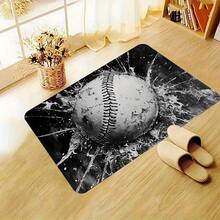 1pc 2D Flat Modern Style Rug Carpet Doormat, A Black And White  Painting In The Styl, For Bedroom Living Room Home Kitchen Decor Indoor Holiday Decoration, Autumn And Summer Decoration, Halloween Thanksgiving Day Christmas - Multicolor - View 7