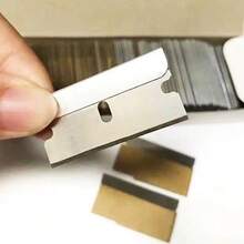 Tendencia100pza Navaja Industrial Repuesto Inoxidable Un Filo 4*1.9cmCalidad premium - Gris - Ver 6