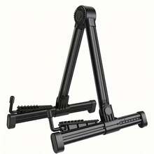 Adjustable, Foldable Universal Guitar Stand - Convenient For Transport, Easy To Install, A-Frame Design With Non-Slip Feet, Ideal Floor Stand For Acoustic Guitar, Electric Guitar, Violin, Bass, Ukulele And Other Instruments, Guitar Accessory, Essential For Musicians, Professional Guitarists, Guitarists, Small Tools, Guitar-Related, Guitar Supplies, Guitar Accessories, Music Accessories, Music Gifts - 黑色 - 查看 8