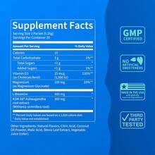 Nello Supercalm Powdered Drink Mix, Cortisol Reducer*, Sleep Aid Supplement, L Theanine, Ksm-66 Ashwagandha, Magnesium Glycinate, Vitamin D 3, No Sugar, Non GMO, 20 Ct, Strawberries & Cream - 草莓奶油 - 查看 7