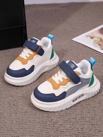 1双男女通用厚底运动鞋，耐穿防滑休闲幼儿学步鞋，时尚百搭儿童帆布鞋，适合所有季节