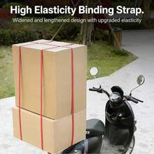 1pc 2m Heavy Duty Black Elastic Tie Down Strap, Industrial Grade Binding Rope With Rust-Resistant Metal Hooks And Adjustable Buckles, UV/Weather/Tear Resistant, High Load Capacity, Multipurpose For Cargo, Tents, Bicycles, Kayaks, Furniture, Camping, Travel, Transportation, Garage, Outdoor - Multicolor - View 5