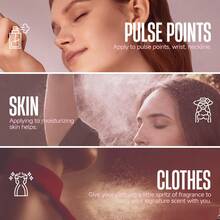 Hllozzi 90毫升身体香氛喷雾 - 6种香型:玫瑰、草莓、月桂、叛逆之花、菠萝和黑兰花。完美的情人节香氛,适合约会、通勤、居家放松或外出。便携持久,是理想的情人节礼物。 - 多樣化香型 - 查看 9