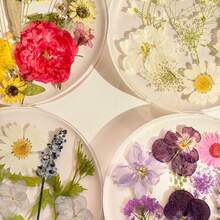 4pcs 2D Flat Acrylic Coasters Colorful Printed Coaster Wildflower Art Design Kitchen Decor Ideal Gift For Valentine's Day Perfect For Wedding Birthday Mother's Day Suitable For Table Restaurant Bar Home Decoration Year Round - Multicolor - View 9