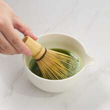 Berbagai Alat Pengaduk Teh Matcha Bambu, Sikat Teh Bambu Gaya Jepang, Pengaduk Bubuk Matcha, Mangkuk Matcha 100 Cabang - titik liar - View 3