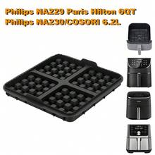 1pc Square Waffle Mold - Non-Stick Baking Pan, Fits Most 4-7 Quart Air Fryers, Reusable For Making Belgian Waffles, Pancakes And Omelets, Dishwasher - Multicolor - View 9