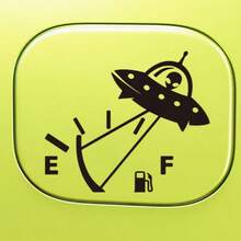 Alien Balloon Car Gas Tank Sticker | Vinyl Decal Sticker For Car Fuel Tank Door Decoration, Self-Adhesive - A - View 3