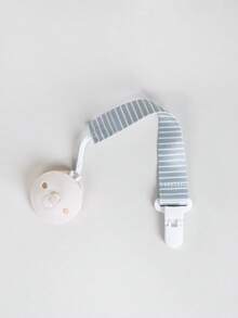 4个/套双面花朵奶嘴夹，婴儿磨牙玩具挂绳防丢夹，随机图案