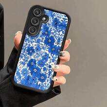Funda de Teléfono con Patrón Floral Azul Adecuada para Samsung Galaxy A03s/A10s/A13/A14/A15/A30/A20s/A22/A24/A25/A31/A32/A33/A34/A35/A50/A30s/A51/A52/A53/A54/A55/S20/S21/S22/S23/S24/S25/M15/M31/M34/M35/M54/M55, Funda Suave de Escalera Clásica en Blanco y Negro, Cubierta de Protección Completa, Elemento de Alta Gama a la Moda, Mejor Opción de Regalo, Accesorios Móviles, Accesorios Tecnológicos para Regalar, Funda de Cobertura Completa, Funda Protectora para Teléfono, Diseño de Escalera Celestial, Clásico Blanco y Negro, Material de Carcasa Suave, Propietarios de Autos Elegantes, Entusiastas de Accesorios Tecnológicos - Multicolor - Ver 3