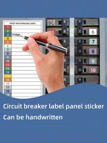 129/41件套，配电箱面板标签、断路器目录标签、醒目识别标签贴纸和防水保险丝盒贴纸。办公用品、家居及日常必需品。方便实用。