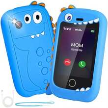 Smartphone para Niños, Teléfono de Juguete con Doble Cámara, Pantalla Táctil, Llamada SOS, Juegos y Música, Navidad, Cumpleaños, Regalo para Niños de 3 a 12 Años - 10,53 * 6,08 cm - Ver 1