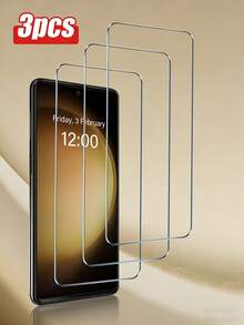 3片装 - 高清钢化玻璃屏幕保护膜，兼容三星A54，防刮花，超清晰亮丽，色彩还原真实，也适用于Galaxy A56/A14/S23FE/S24FE/A34/A15/A05s/A06/A25/A35/A55/A16/A26/A36/A56/A07/A17/S23FE/S24FE等型号，提供全面的屏幕保护 - 無色 - 查看 19