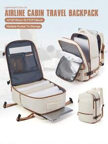 Travel Backpack Ryanair Personal Item Cabin Bag, Small Work Backpack Women Travel 14 Inch Business Laptop Backpack, Multiple Pockets Airplane Approved Travel Backpack Suitcase For Women Men With Computer Compartment - Multicolor - View 1