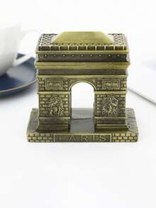 1 szt. Dekoracja w stylu vintage Łuk Triumfalny, model ze stopu Łuku Triumfalnego, wyjątkowa dekoracja biurka do domu i biura, modny styl retro, pasuje do różnych stylów wnętrz, prosta konstrukcja, klasyczny design, świetny prezent dla przyjaciół i rodziny - Wielokolorowe - Zobacz 2