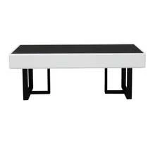 Modern, Minimalist Coffee Table And TV Furniture Combination, Storage Furniture Set In Black And White Stripes, Luxurious Living Room Furniture