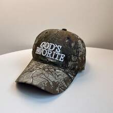 1pc Retro American Camouflage Baseball Cap, Unisex Spring/Summer New Large Head Circumference Small Face Design - Multicolor - View 14