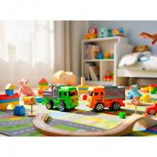 TendenciaCarritos Bomberos Juguete Pack 2 Pz Fire Truck Verde Naranja Carrito De Bomberos MulticolorCalidad premium - 1 - Ver 4