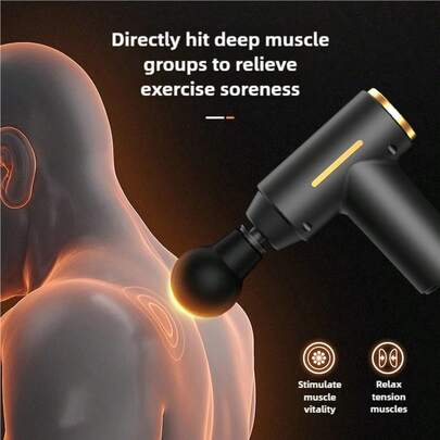 Portable Fascia Gun Deep Tissue Massage Mini Lightweight And Adjustable Speed Massage Equipment Suitable For The Whole Body,500mAh
