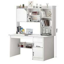 Escritorios Mueble Escritorio De Ordenador Escritorios 100cm,Estilo Minimalista Moderno, Escritorios para Oficinas en el Hogar,para espacios pequeños, dormitorio, estudiante - Blanco - Ver 2