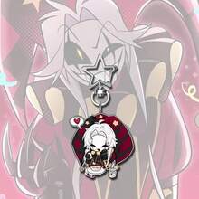 6cm 1pc Acrylic Keychain Bizarre Circus Clown, Cute Character Anime Clown Pendant, Bag Accessory, Creative Gift, Protective Film On Both Sides - Multicolor - View 5