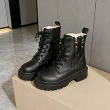 Women's Snow Boots Warm Winter BootsWaterproof Comfortable Combat Boots Boots For Women Botas Para Mujer Botas De Invierno Para Mujer - 加強版黑色 - 查看 3