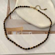 1 chiếc vòng cổ phong cách Bohemian, sáng tạo, thanh lịch, tinh tế bằng thép titan với mặt kính nhiều màu sắc, phù hợp cho phụ nữ và các cặp đôi, món quà trang sức tinh tế, hoàn hảo cho Ngày Valentine, hẹn hò hàng ngày, tiệc tùng, ngày lễ, đám cưới và kỳ nghỉ. - vòng cổ - Xem 17